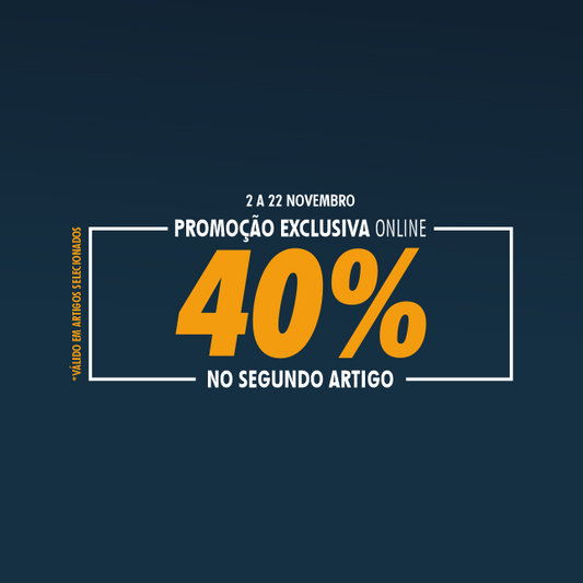 Campanha Exclusiva 40% no 2º artigo