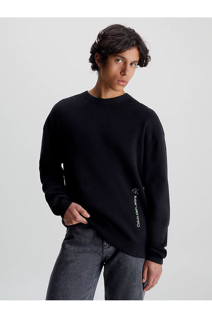 CALVIN KLEIN INSTITUTIONAL SWEATER VERTICAL PULLOVER SWEATER