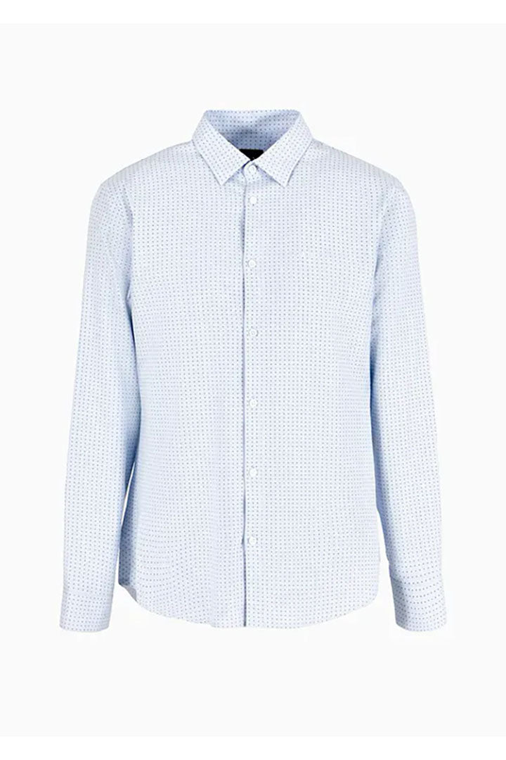 BLUE DOTTY SHIRT EMPORIO ARMANI EXCHANGE EMPORIO ARMANI for MEN